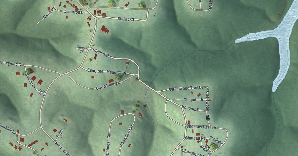 Map of Bent Tree Harbor, Missouri in 2026