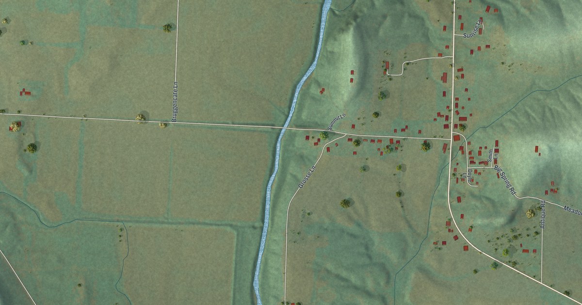 Map of Big Spring, Missouri in 2026