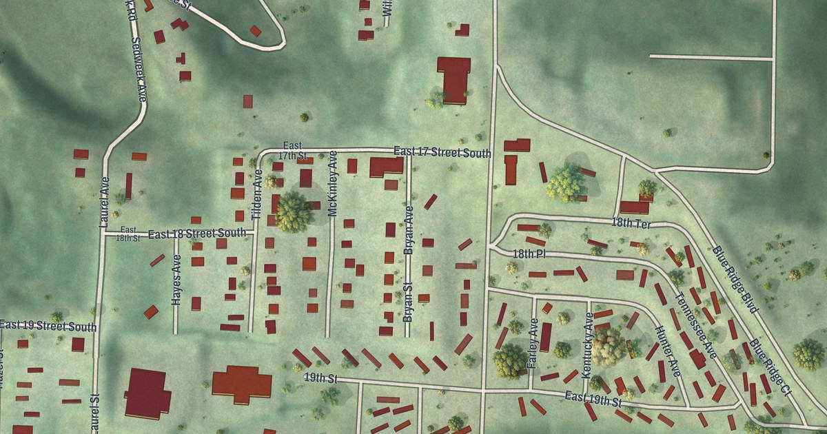Map of Blue Summit, Missouri in 2026