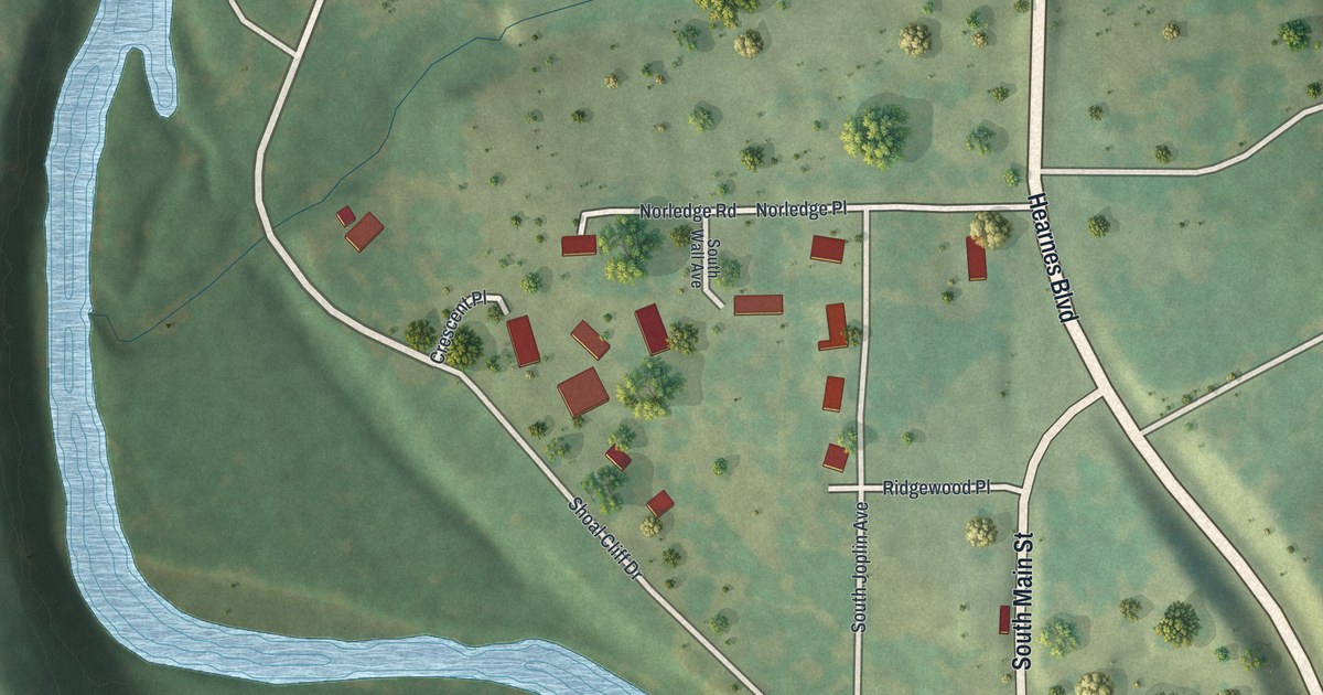 Map of Cliff Village, Missouri in 2026