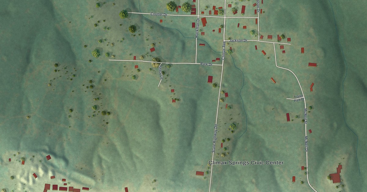 Map of Climax Springs, Missouri in 2026