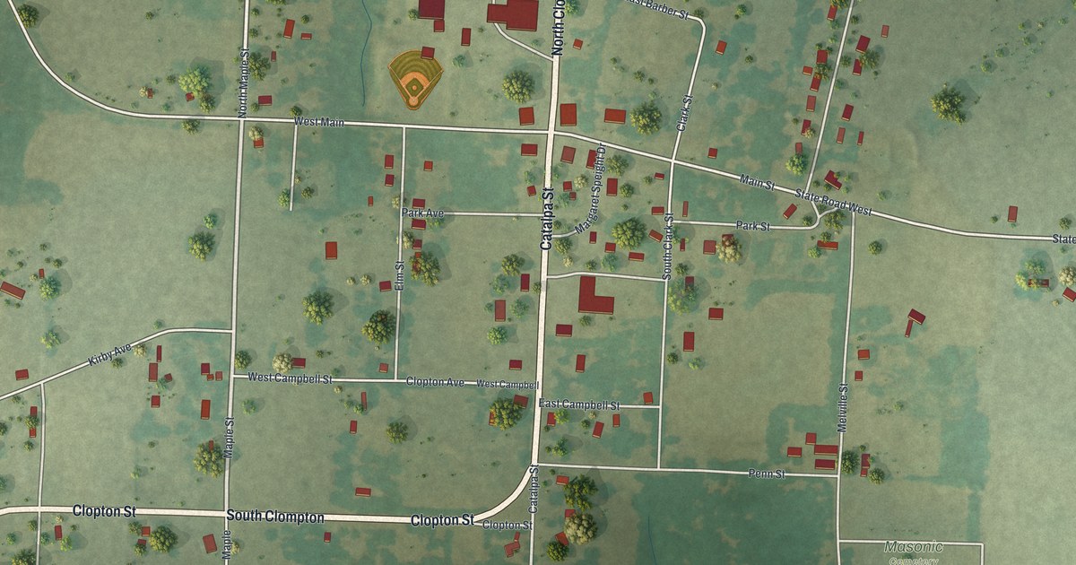 Map of Dadeville, Missouri in 2026