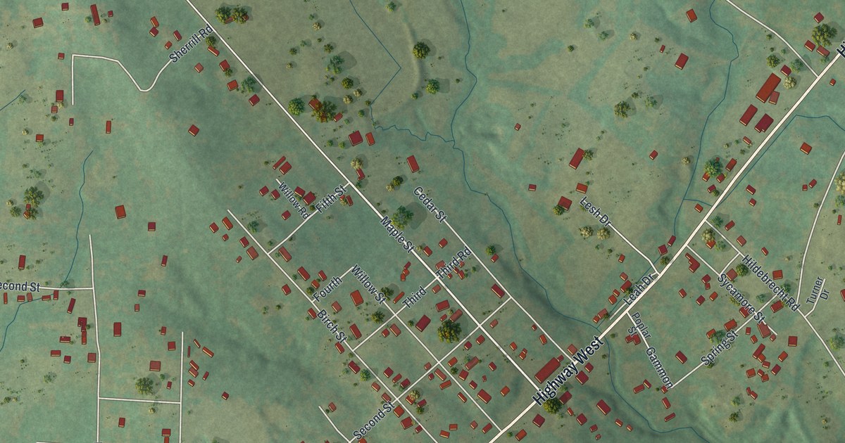 Map of Doe Run, Missouri in 2026