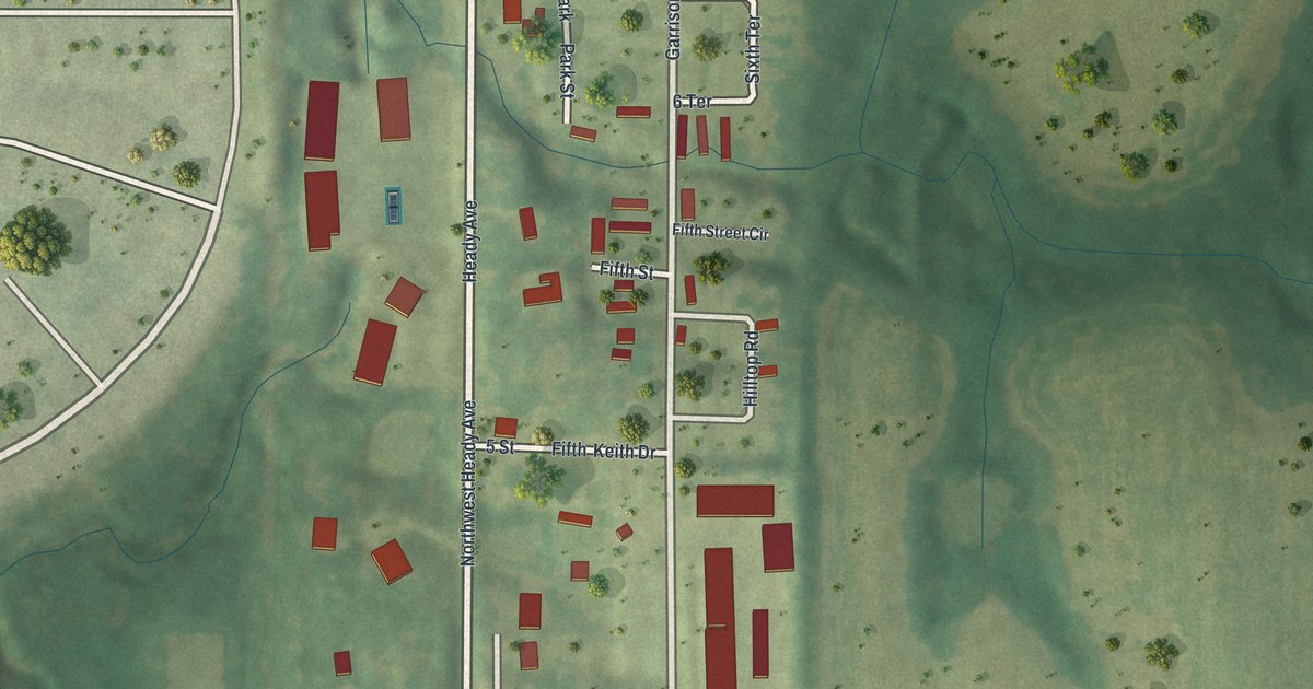 Map of Ferrelview, Missouri in 2026