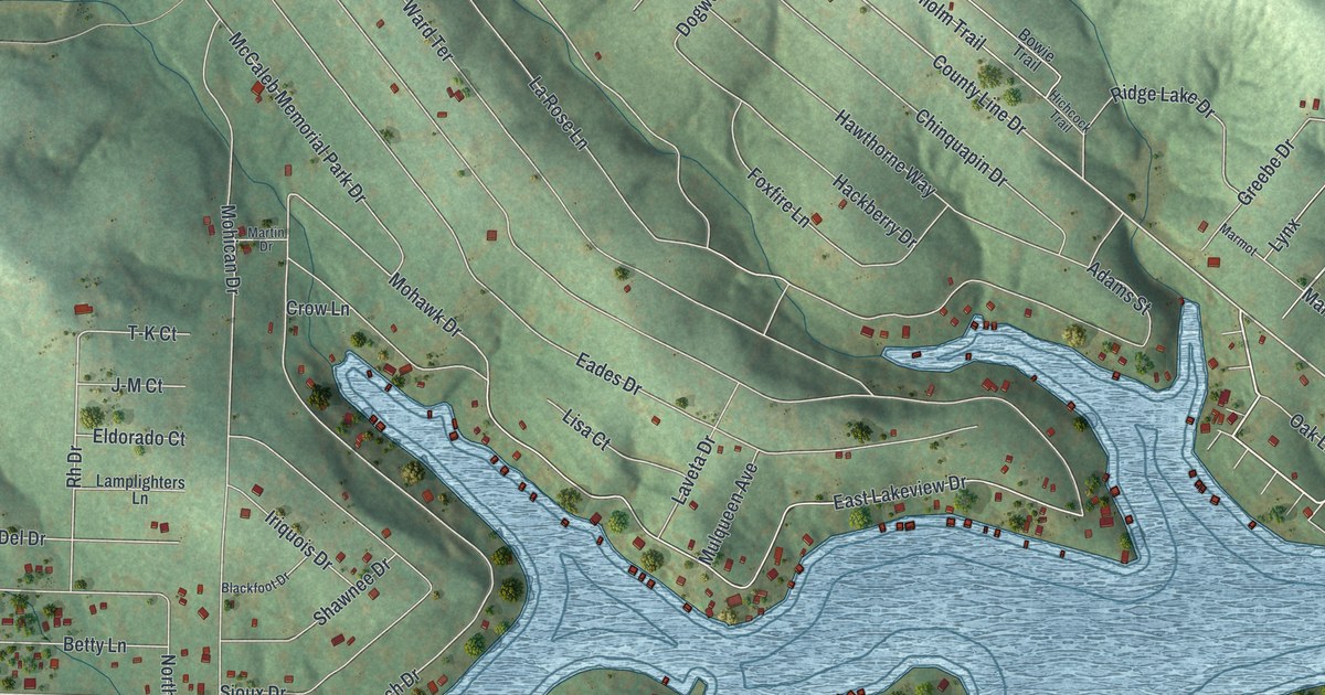 Map of Goose Creek Lake, Missouri in 2026