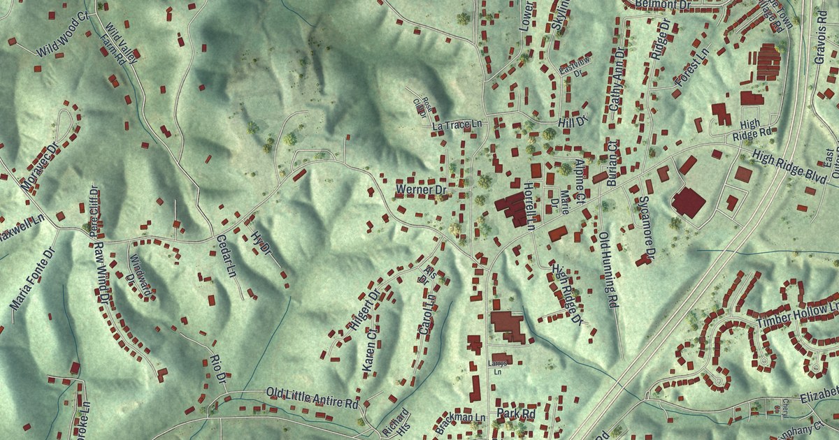 Map of High Ridge, Missouri in 2026