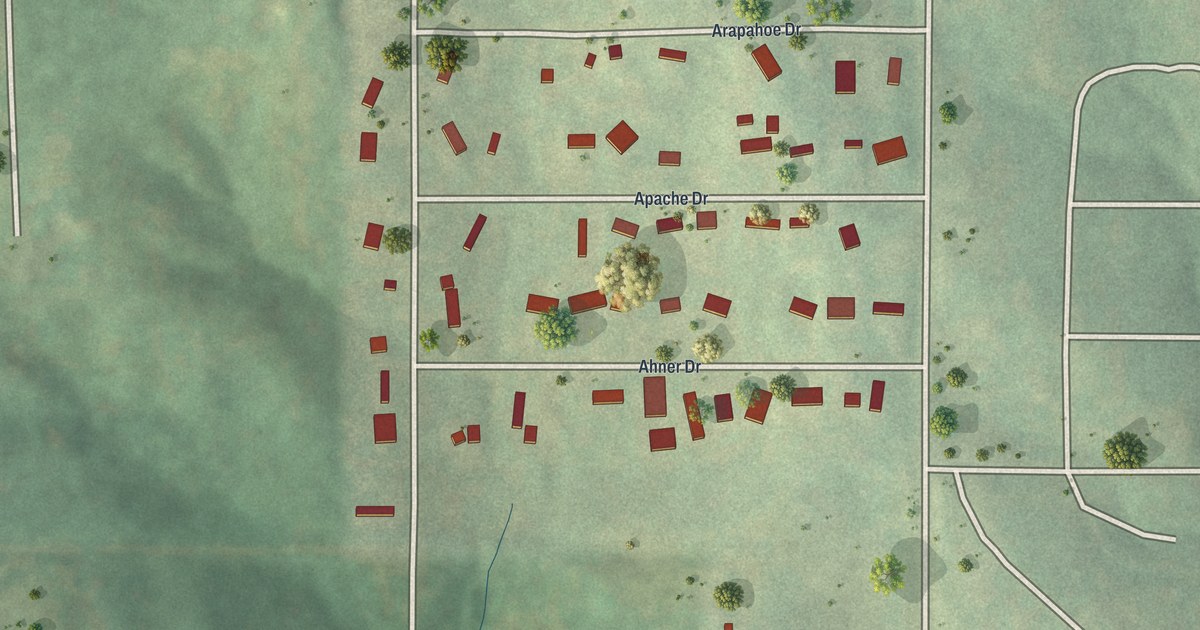 Map of Homestead, Missouri in 2026