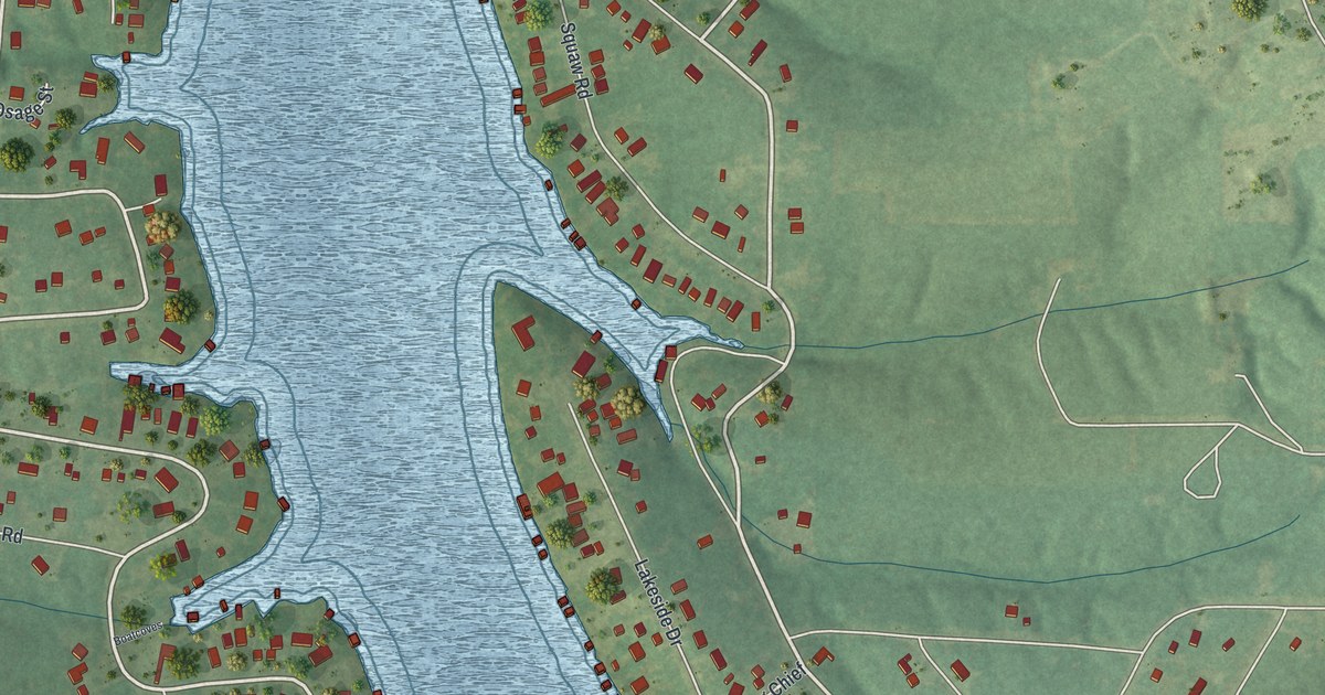 Map of Indian Lake, Missouri in 2026
