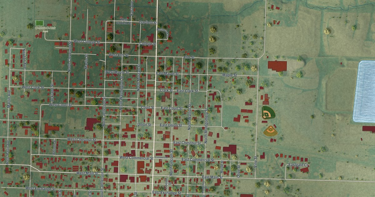 Map of Kahoka, Missouri in 2026