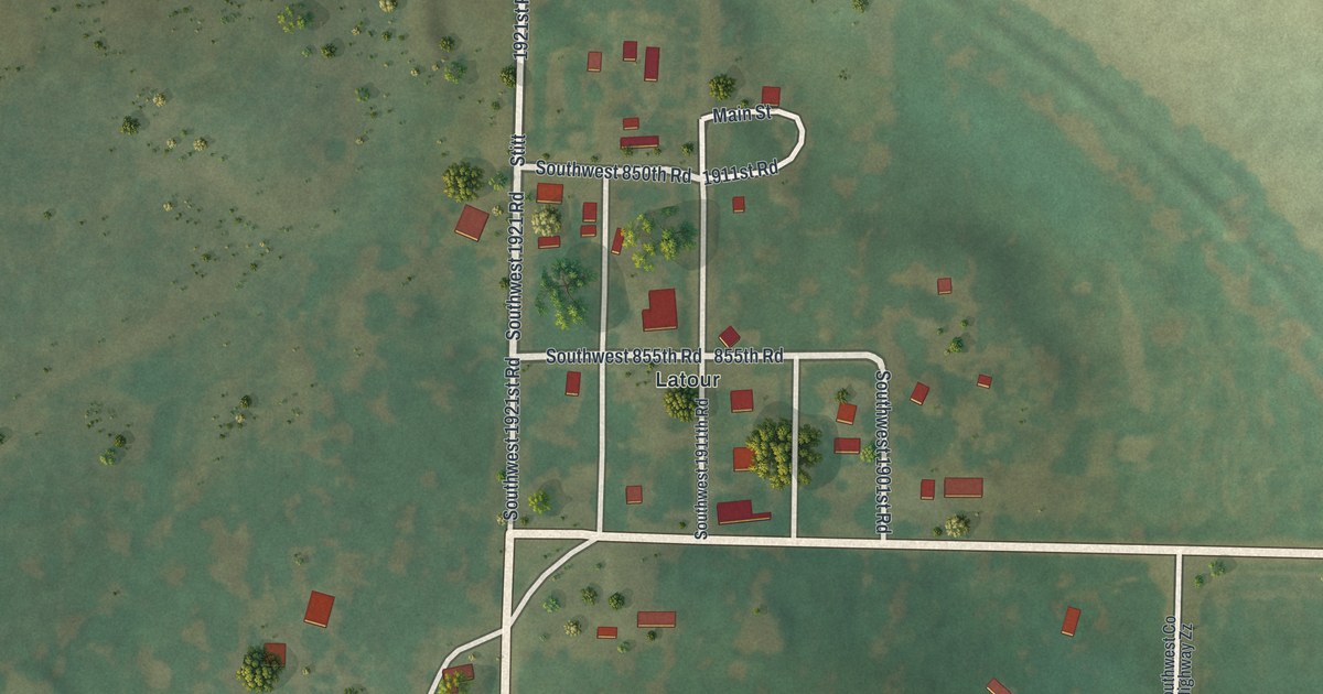 Map of La Tour, Missouri in 2026