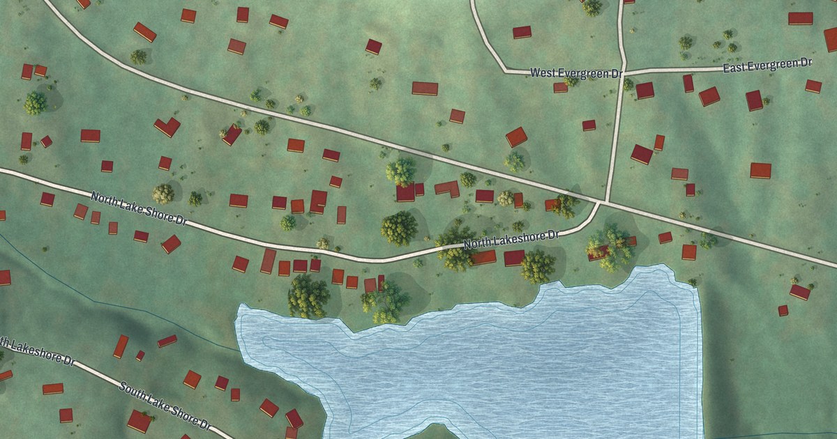 Map of Lake Tekakwitha, Missouri in 2026