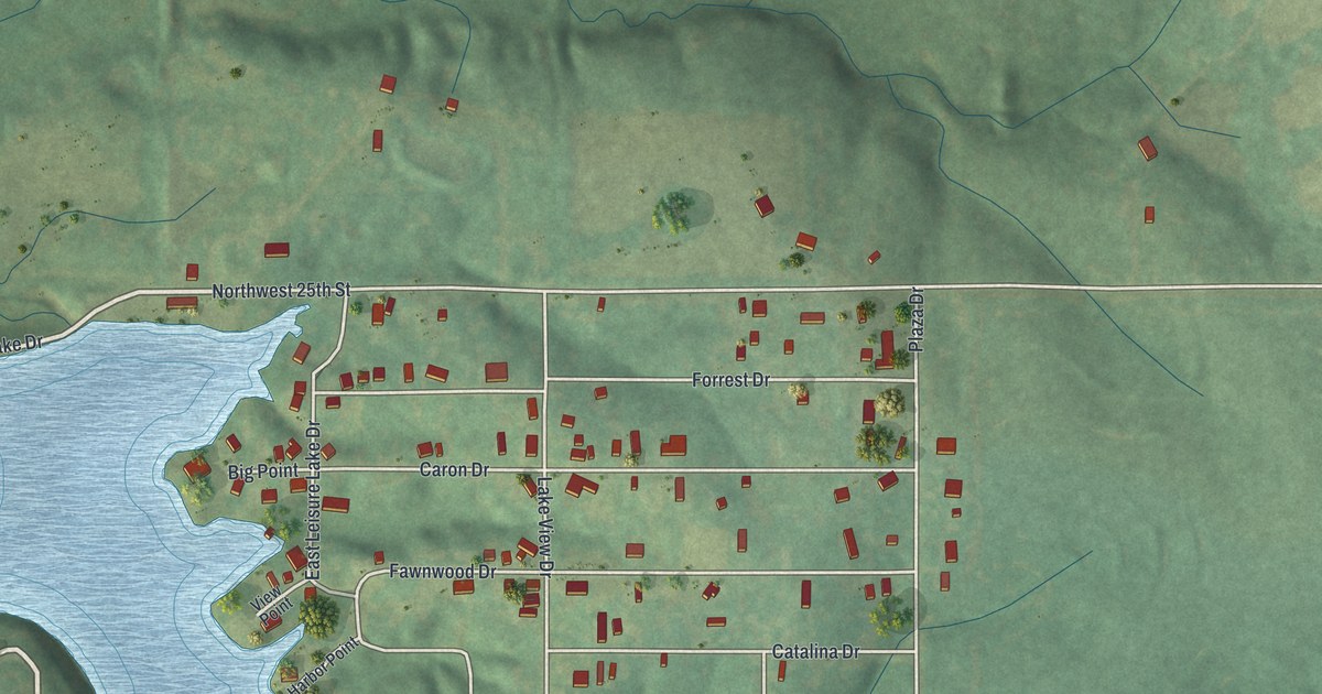 Map of Leisure Lake, Missouri in 2026