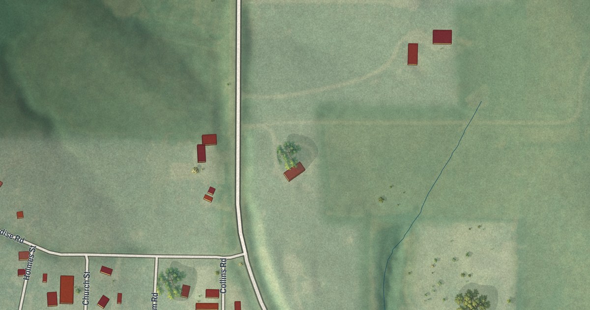Map of Paradise, Missouri in 2026