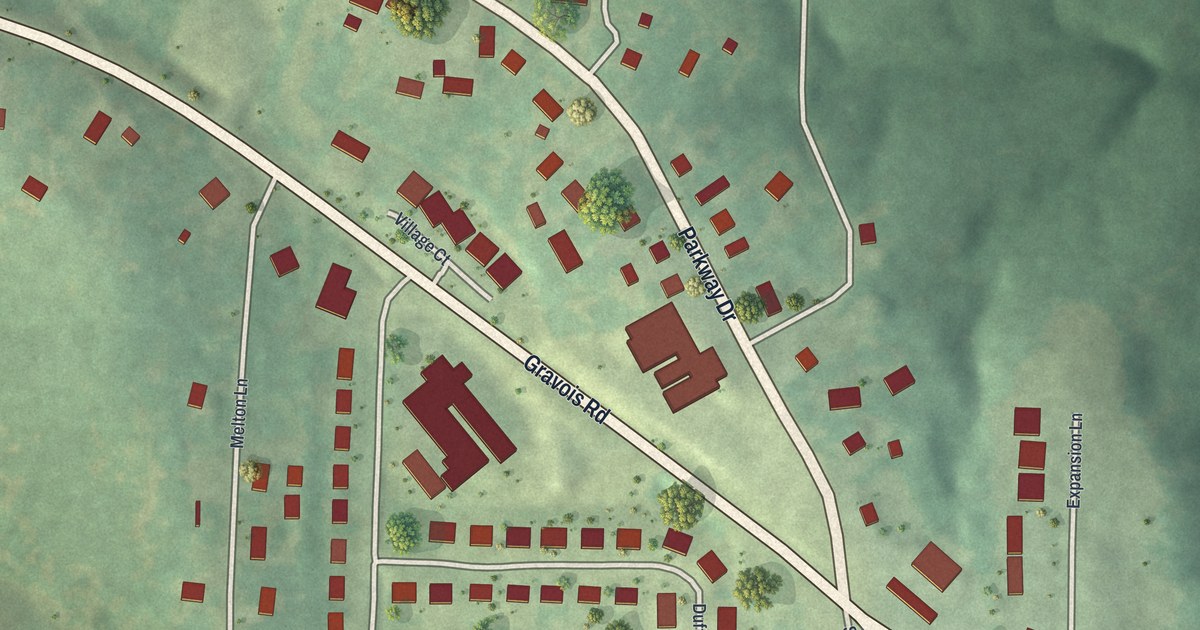 Map of Parkway, Missouri in 2026