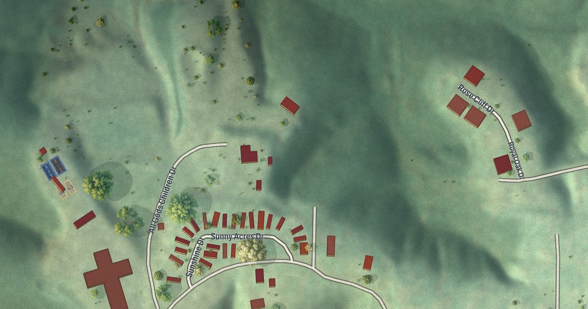 Map of Peaceful Village, Missouri in 2026