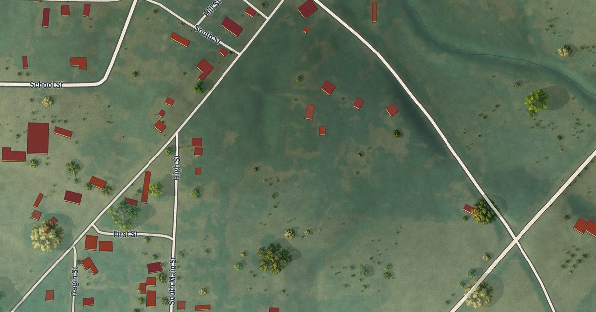 Map of Rocky Comfort, Missouri in 2026