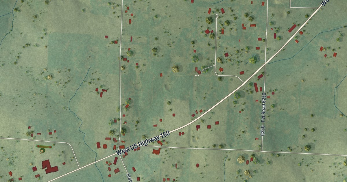 Map of South Fork, Missouri in 2026