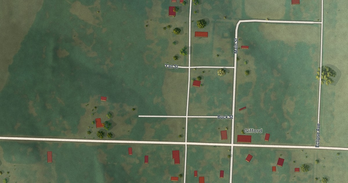 Map of South Gifford, Missouri in 2026