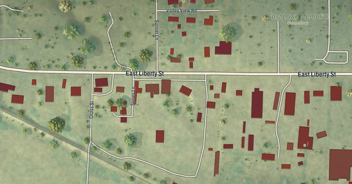 Map of Vandiver, Missouri in 2026