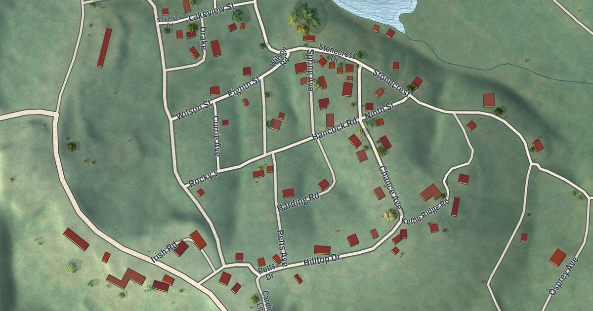 Map of White Branch, Missouri in 2026