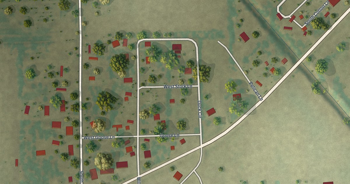Map of Whiting, Missouri in 2026