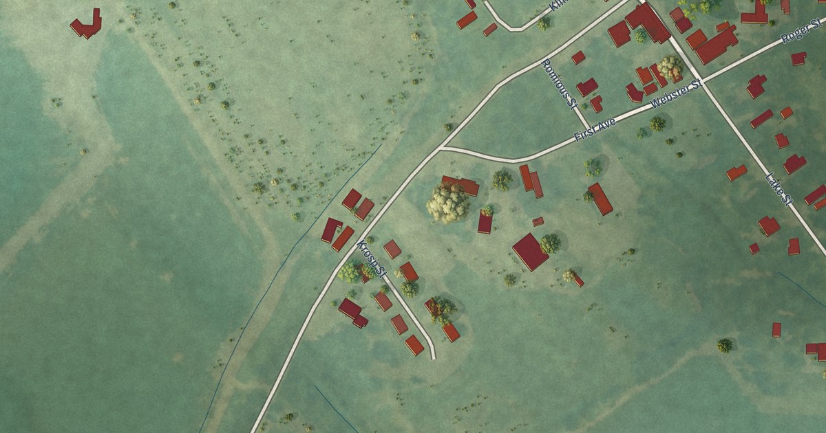 Map of Alligator, Mississippi in 2026
