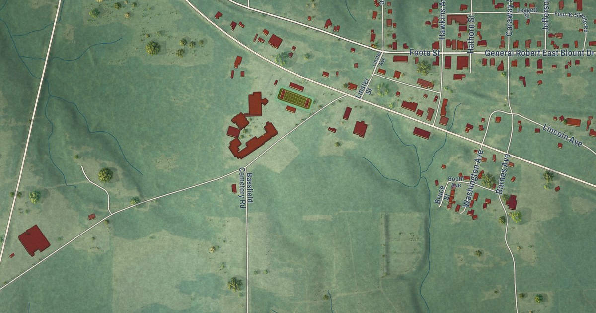 Map of Bassfield, Mississippi in 2026