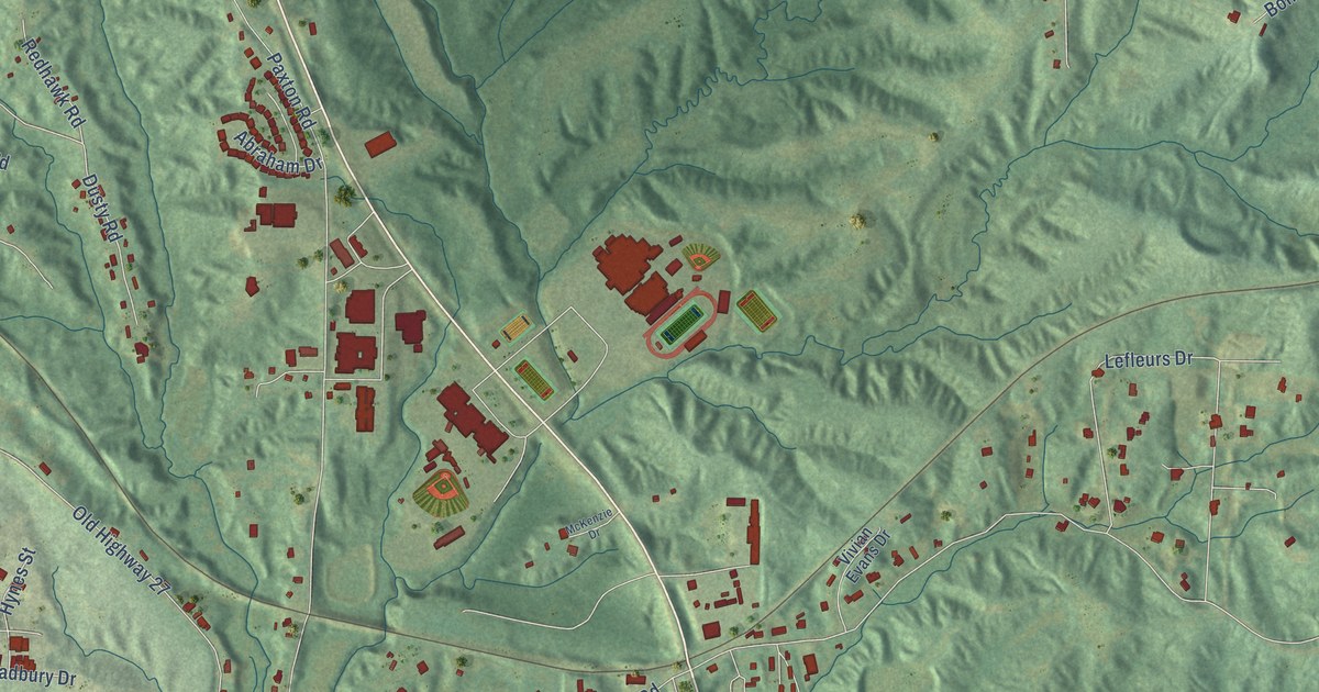 Map of Beechwood, Mississippi in 2026