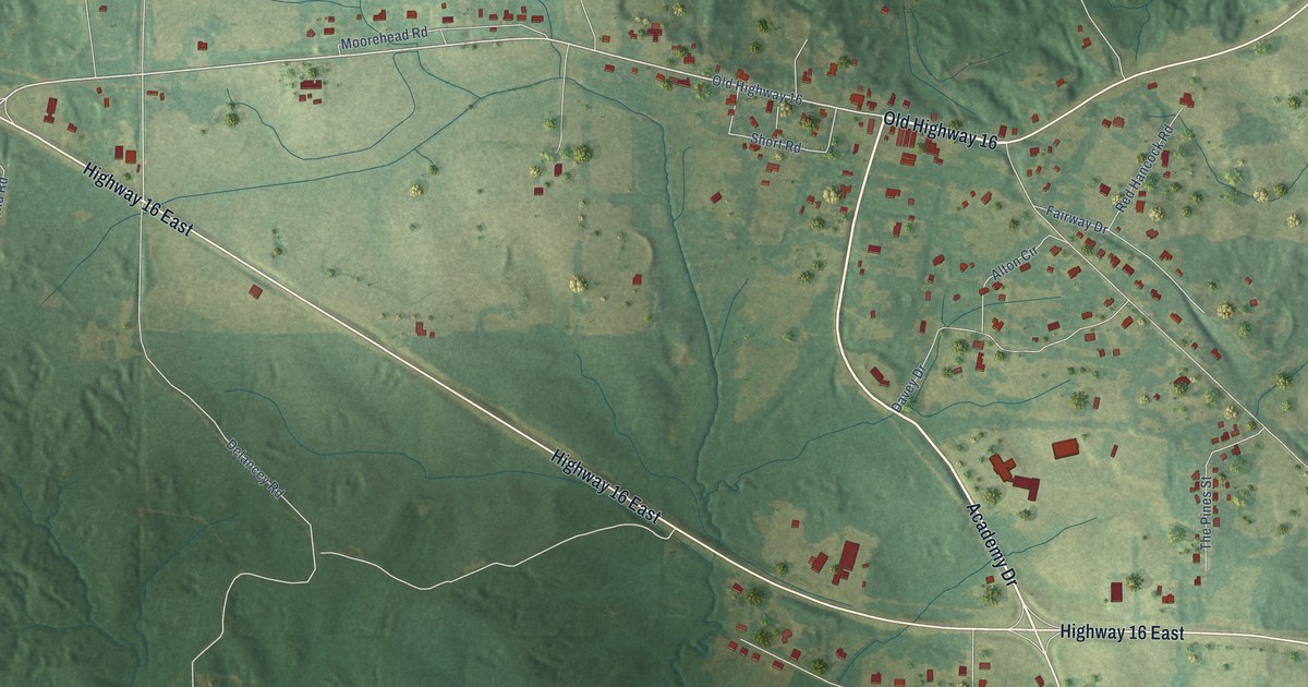 Map of Benton, Mississippi in 2026