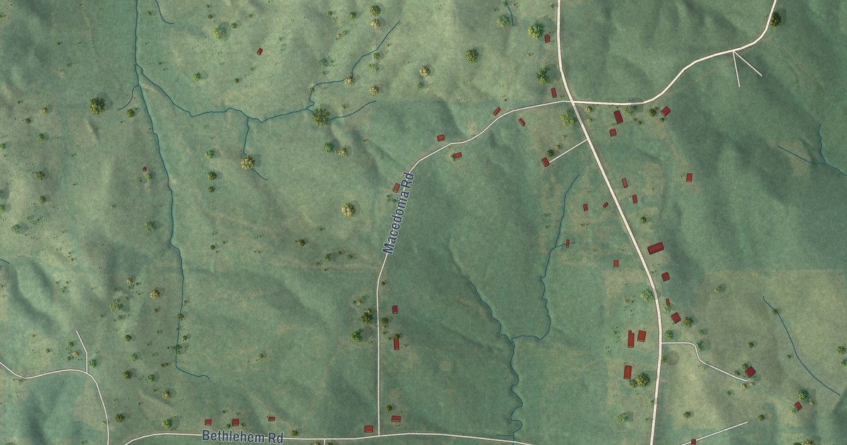 Map of Bethlehem, Mississippi in 2026