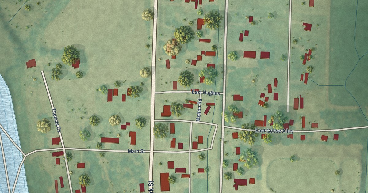 Map of Beulah, Mississippi in 2026