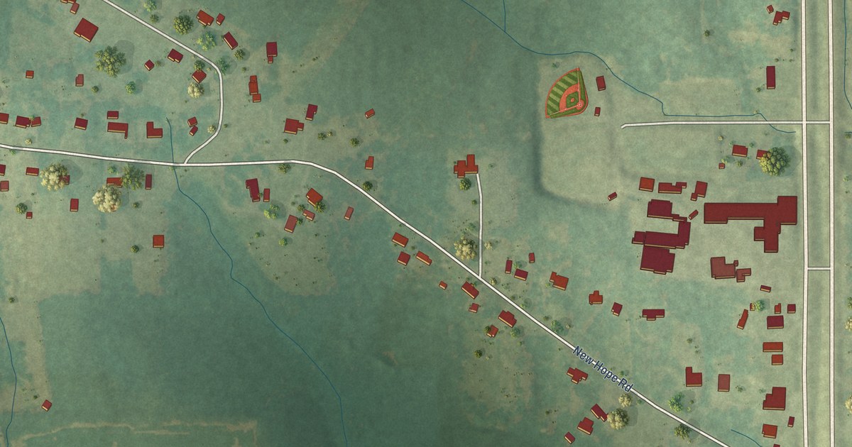 Map of Biggersville, Mississippi in 2026
