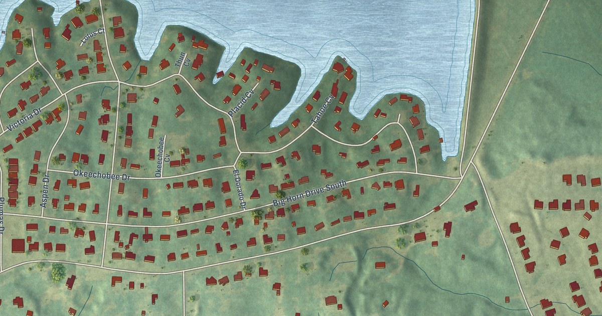Map of Bridgetown, Mississippi in 2026