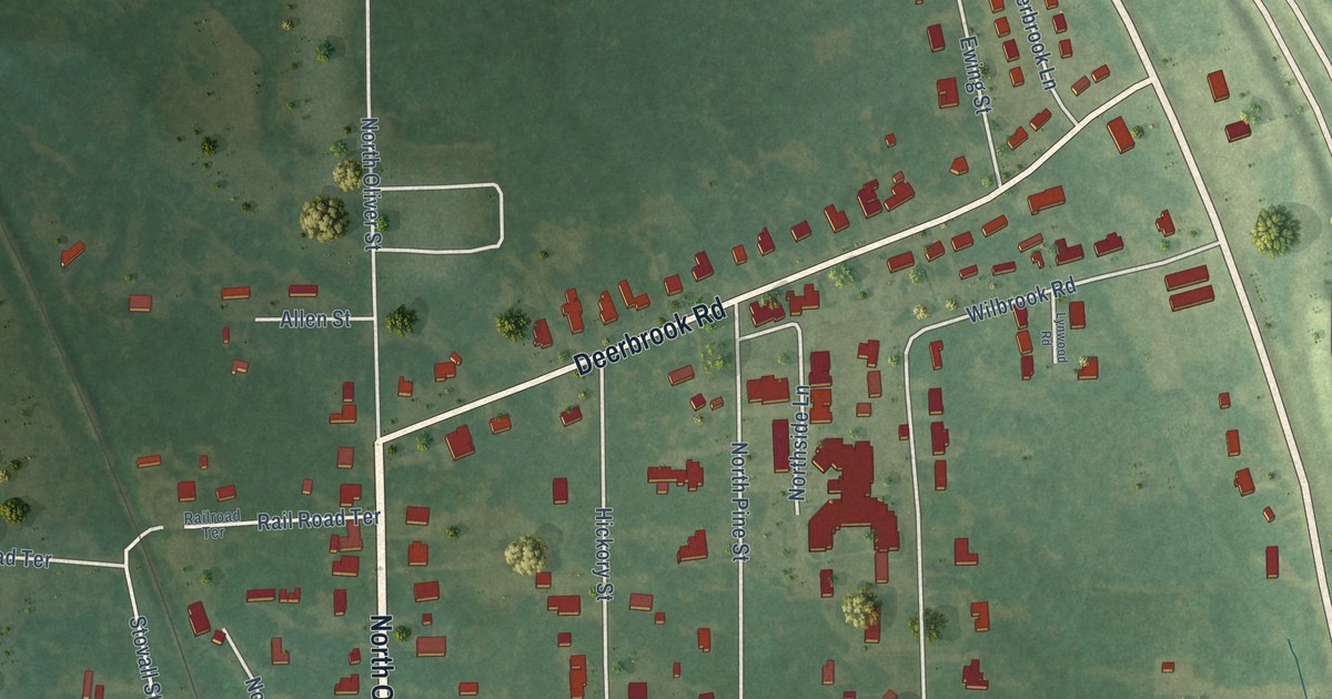 Map of Brooksville, Mississippi in 2026