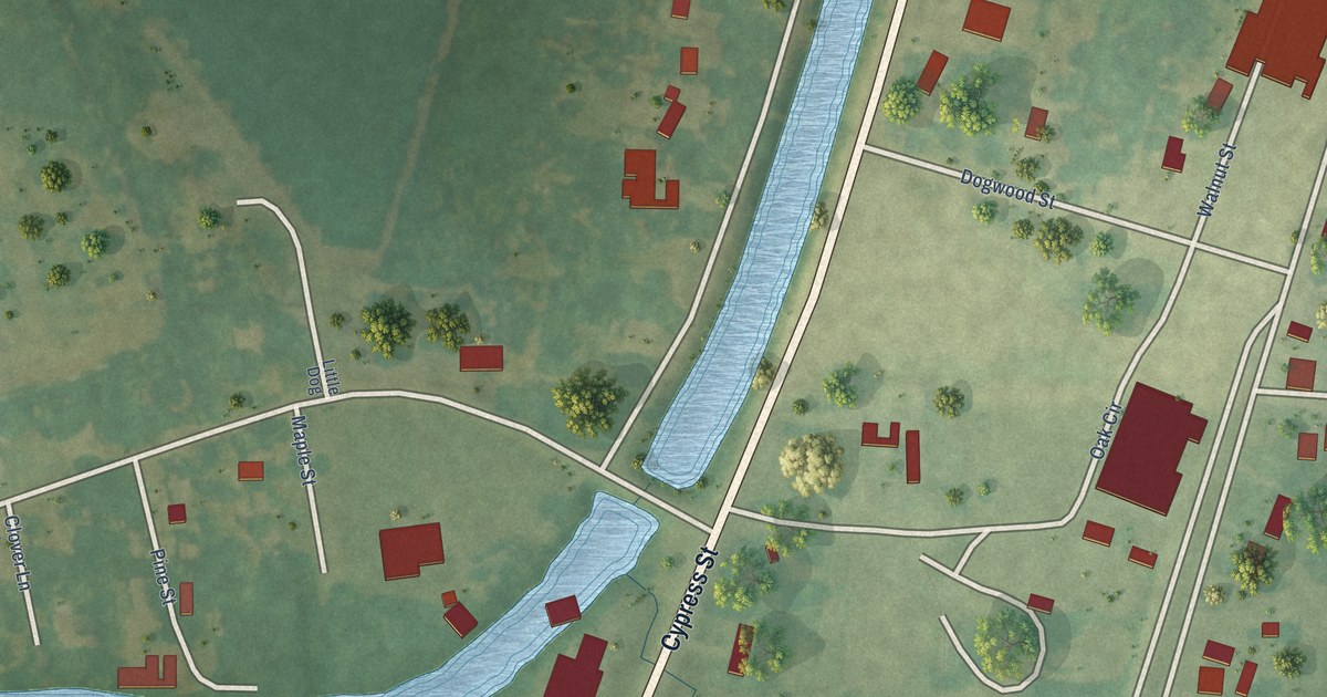 Map of Cary, Mississippi in 2026