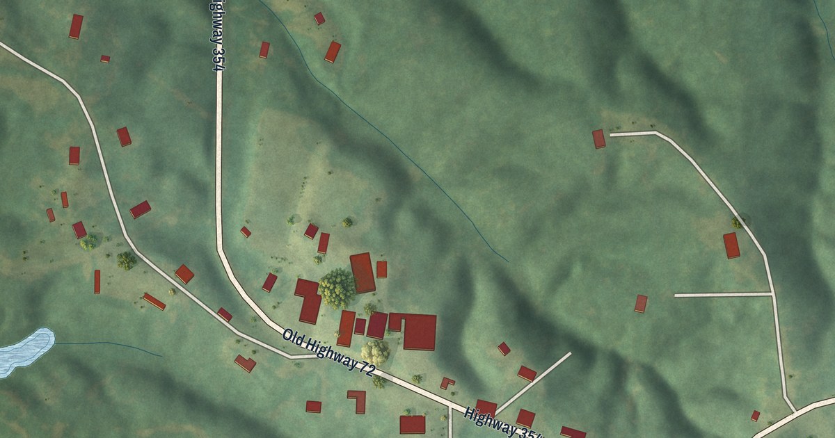Map of Chalybeate, Mississippi in 2026