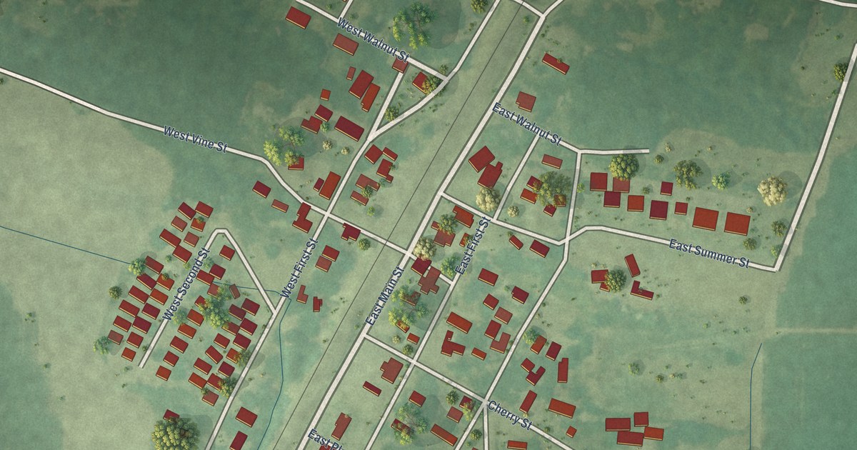 Map of Coahoma, Mississippi in 2026