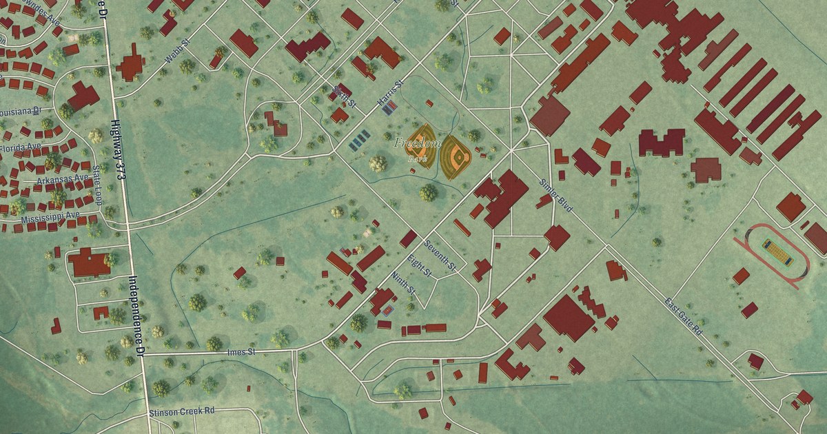 Map of Columbus AFB, Mississippi in 2026