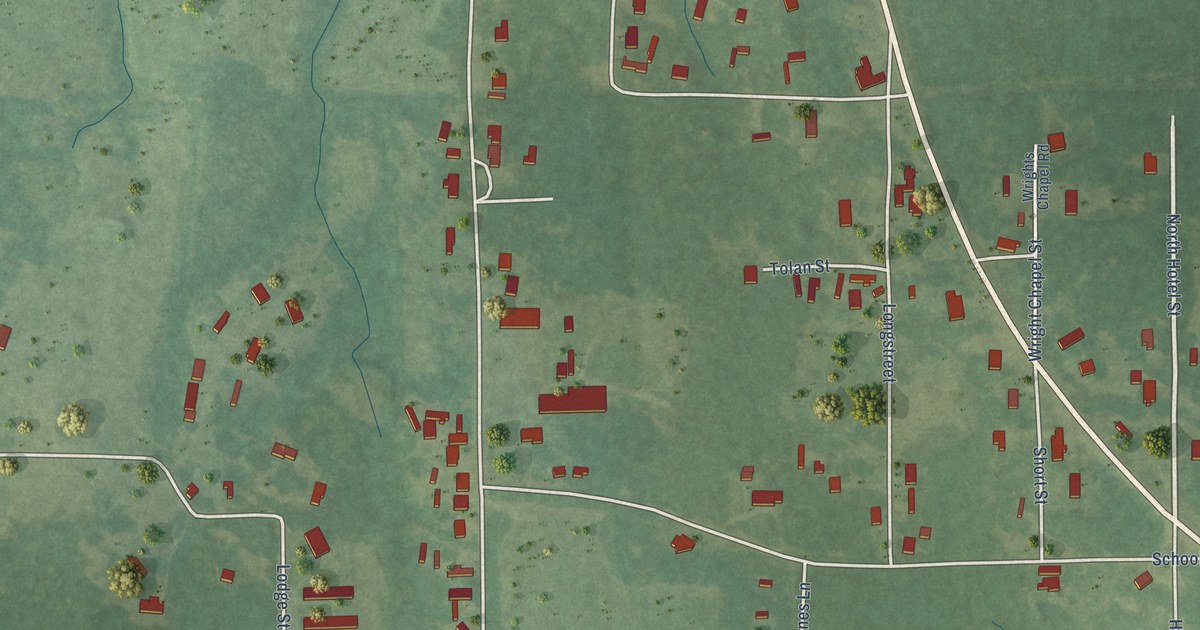 Map of Crawford, Mississippi in 2026