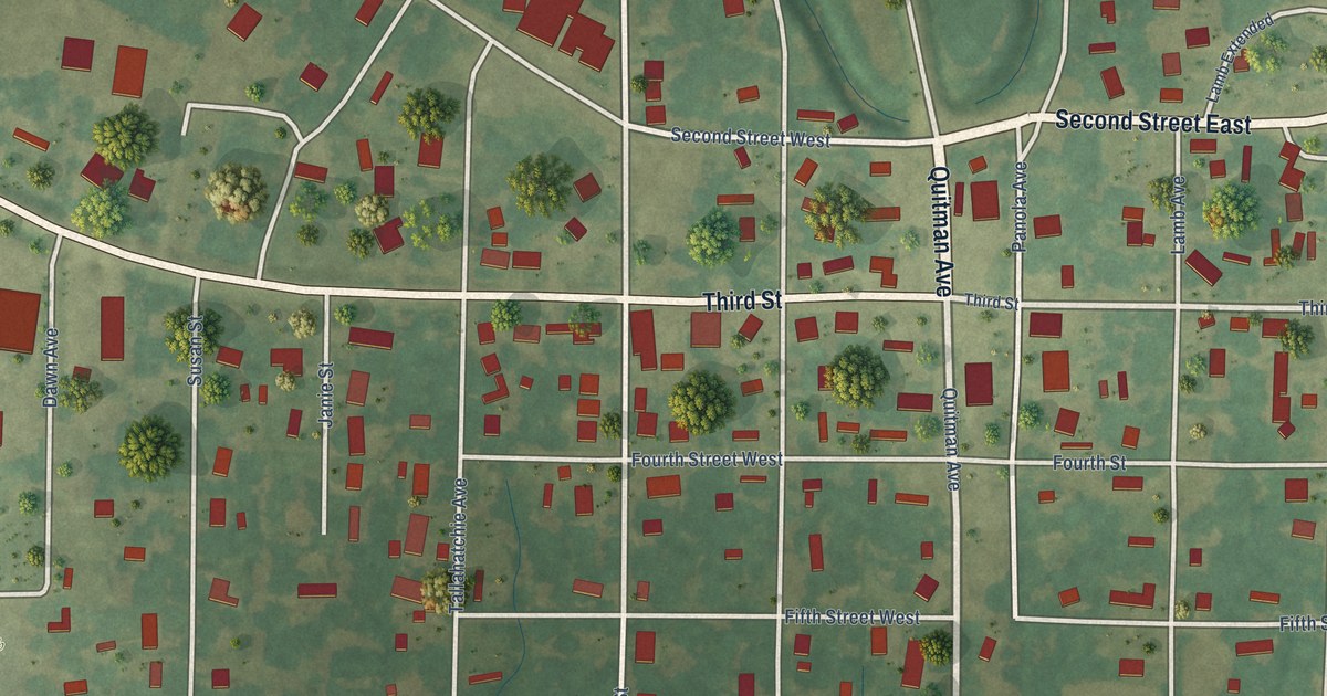 Map of Crowder, Mississippi in 2026