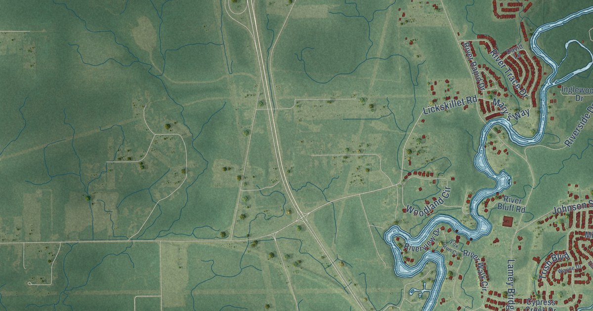 Map of D’Iberville, Mississippi in 2026
