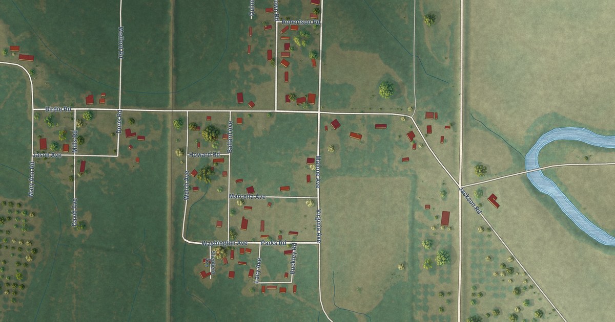 Map of Darling, Mississippi in 2026