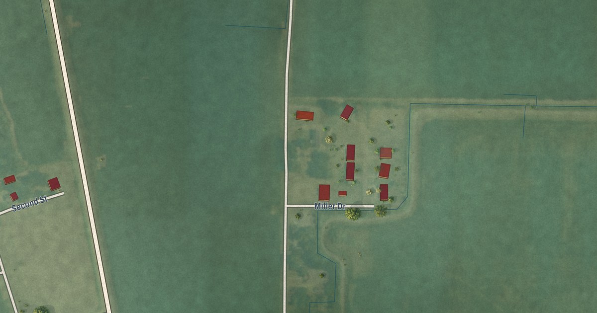Map of Doddsville, Mississippi in 2026