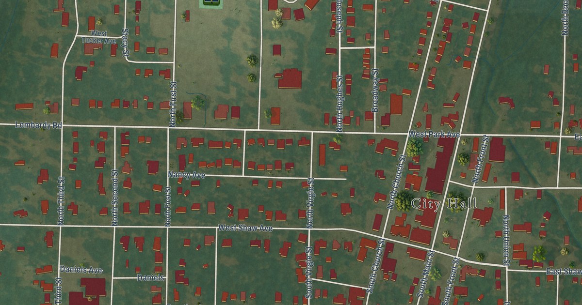Map of Drew, Mississippi in 2026