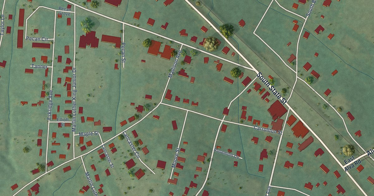 Map of Duck Hill, Mississippi in 2026