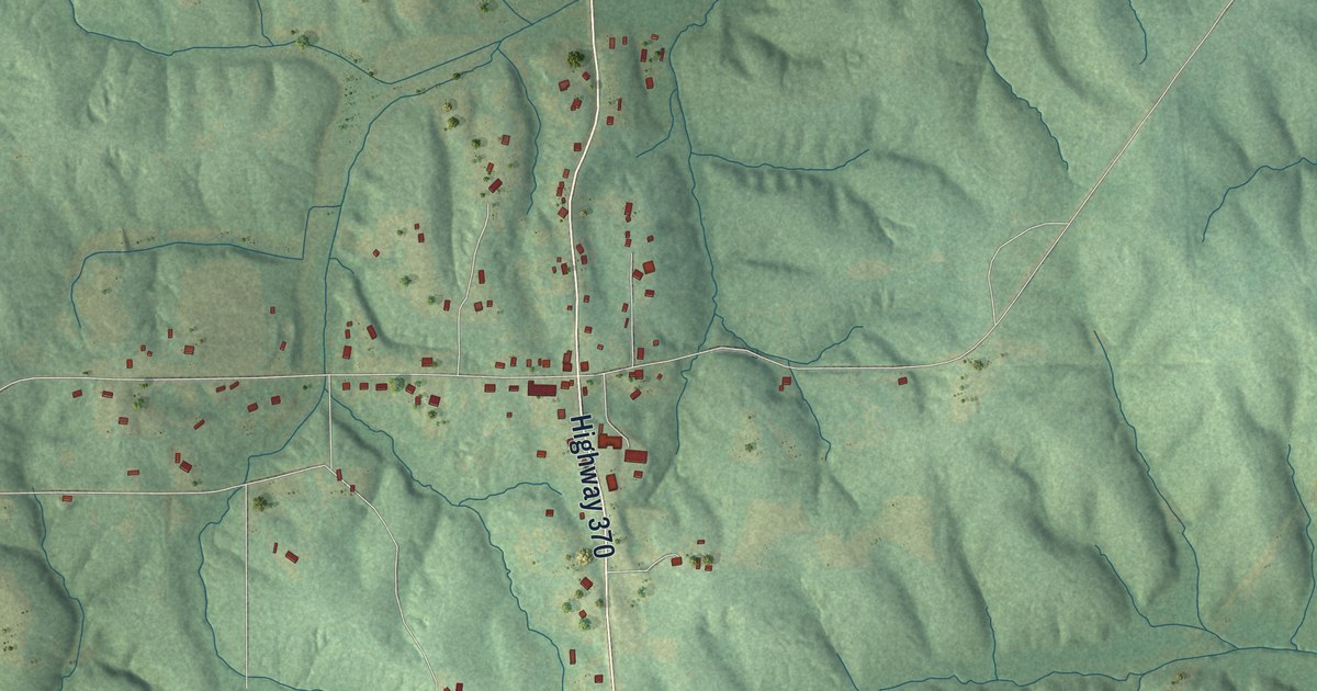 Map of Dumas, Mississippi in 2026