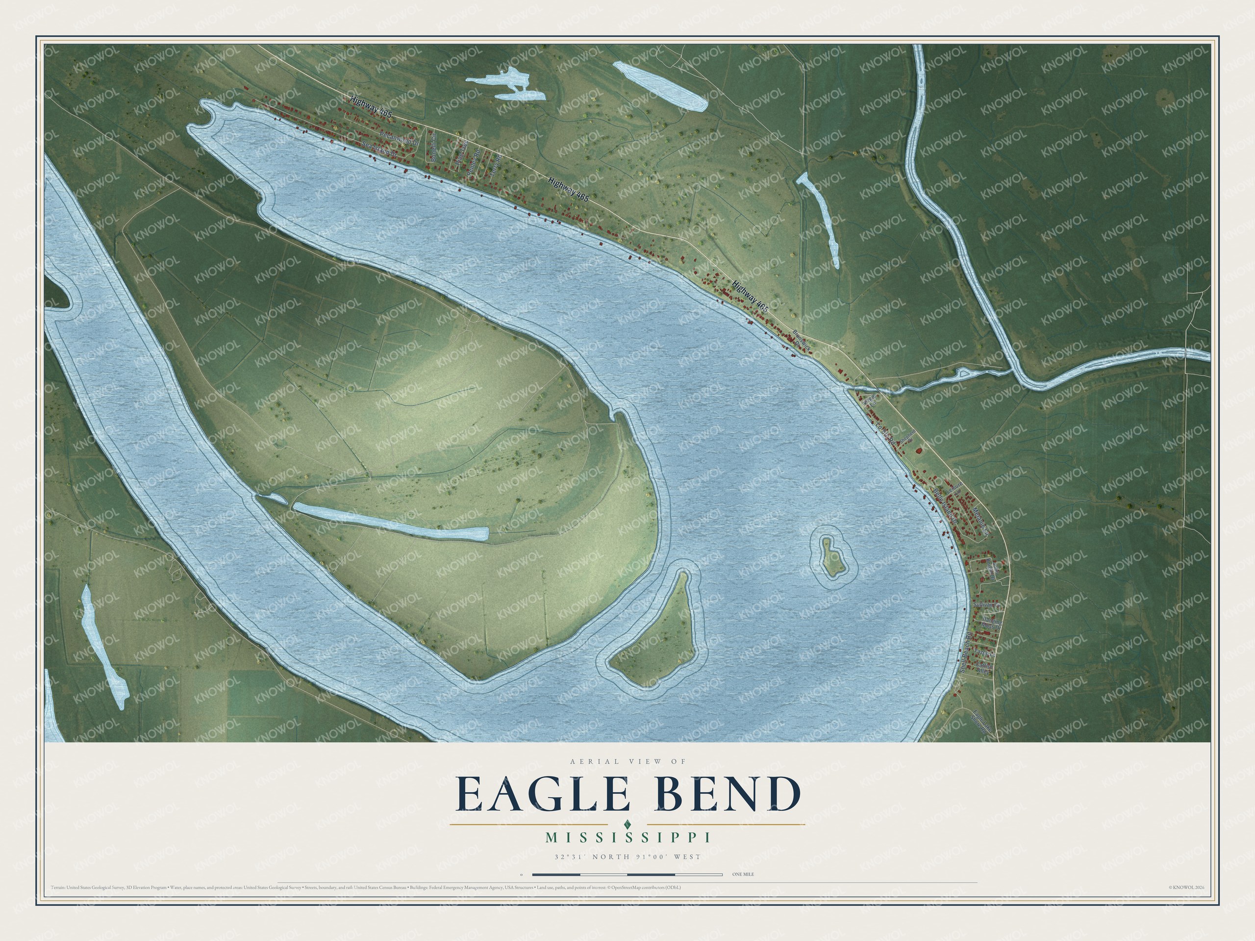 Watermarked full-map preview of Eagle Bend, Mississippi