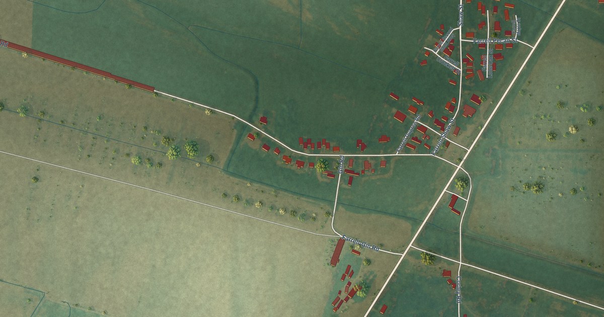 Map of Farrell, Mississippi in 2026