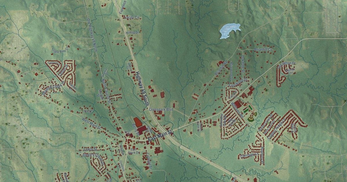 Map of Florence, Mississippi in 2026