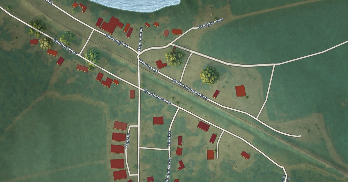 Map of Glendora, Mississippi in 2026